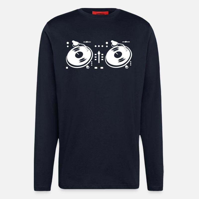 DJ Turntable - Longsleeve - made by SPREAD  - DARK NAVY