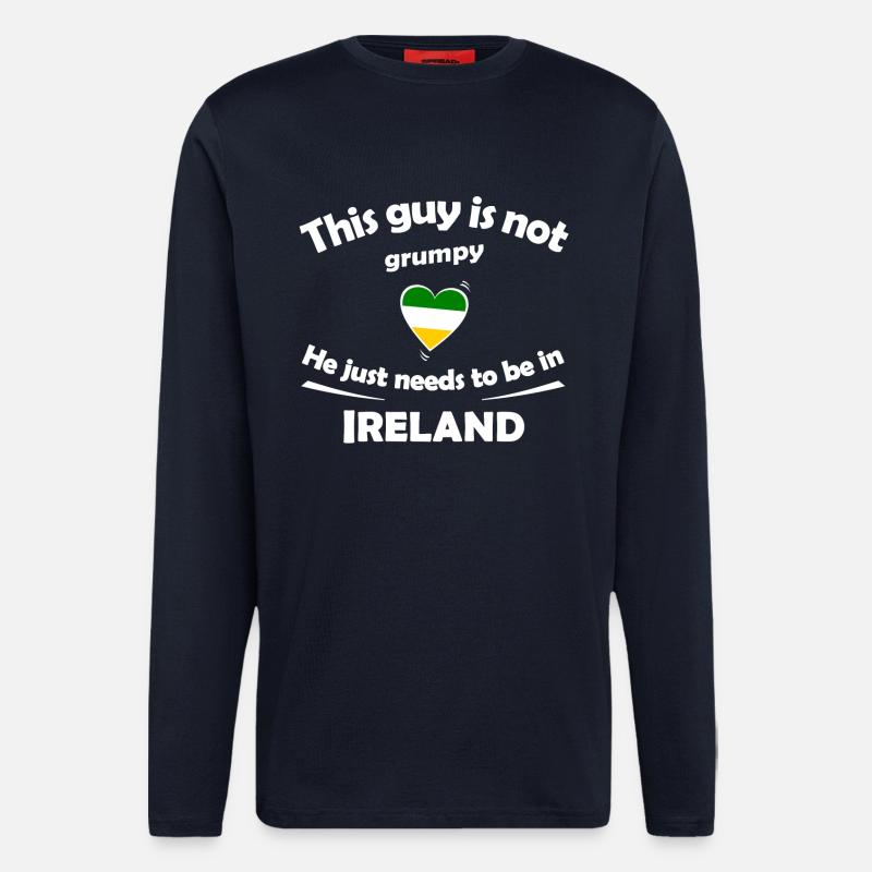 Holidays in Ireland - Longsleeve - made by SPREAD  - DARK NAVY
