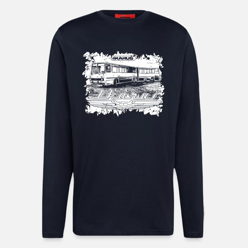 Ikarus Bus articulated bus - Longsleeve - made by SPREAD  - DARK NAVY