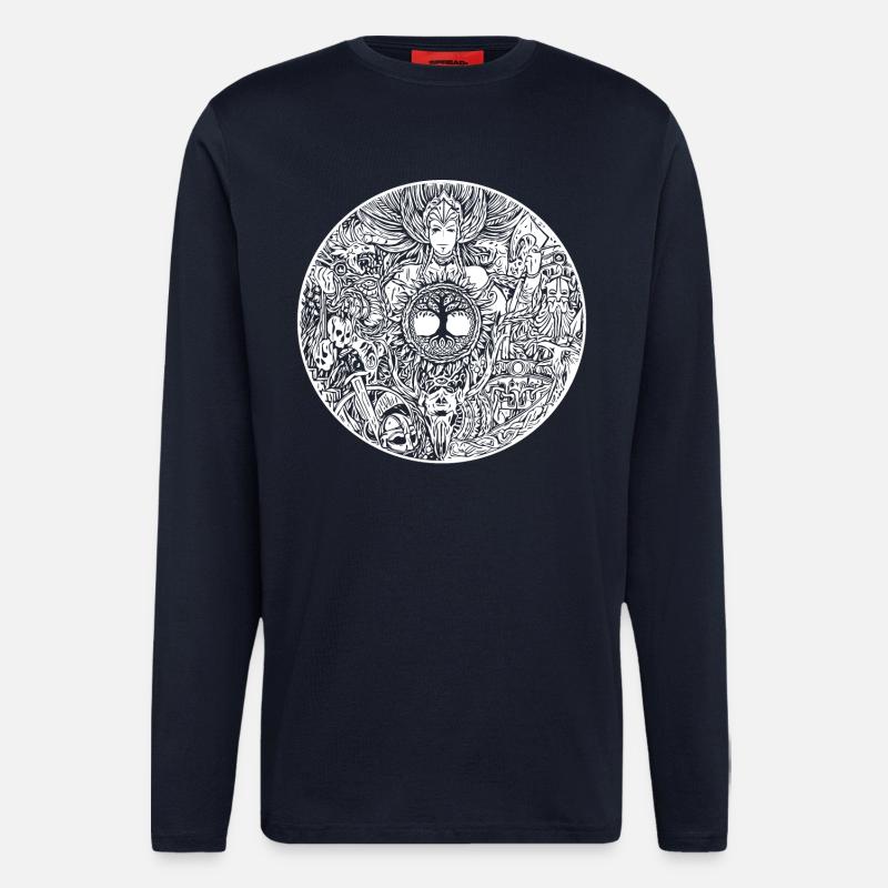 Viking Shield - Valkyrie - Valkyrie - Longsleeve - made by SPREAD  - DARK NAVY