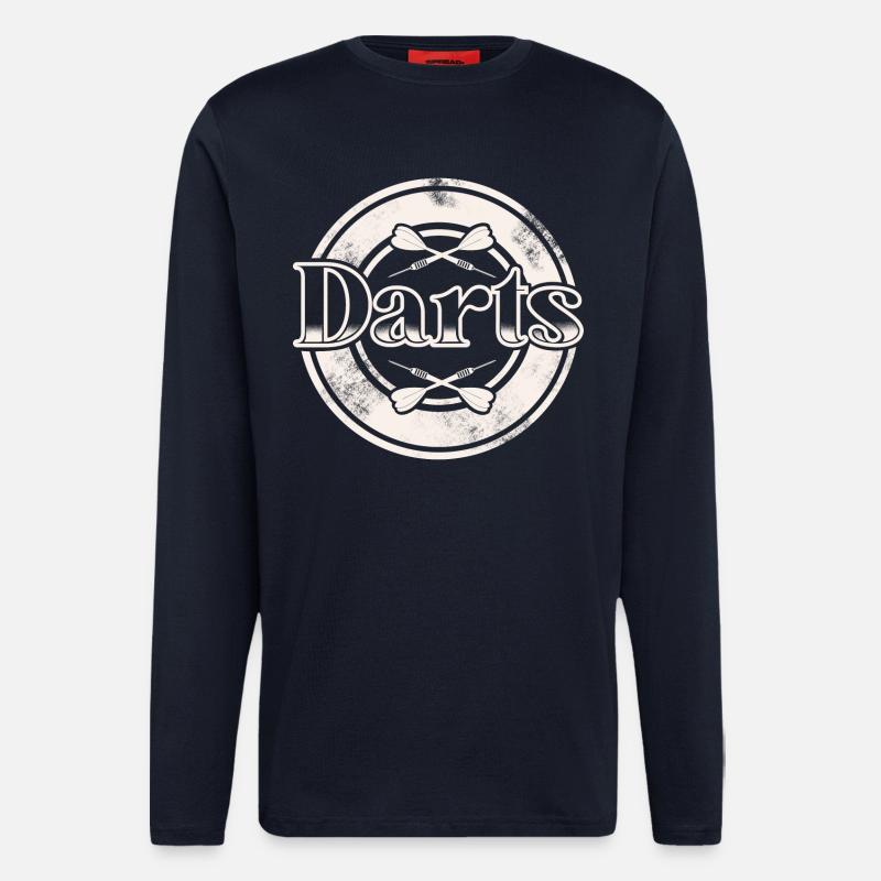Dart Darten Darts - Longsleeve - made by SPREAD  - DARK NAVY
