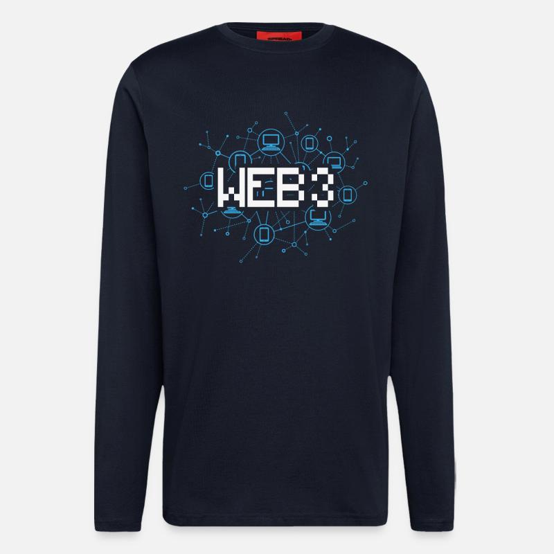 Web3 - Langarmshirt - made by SPREAD  - DARK NAVY