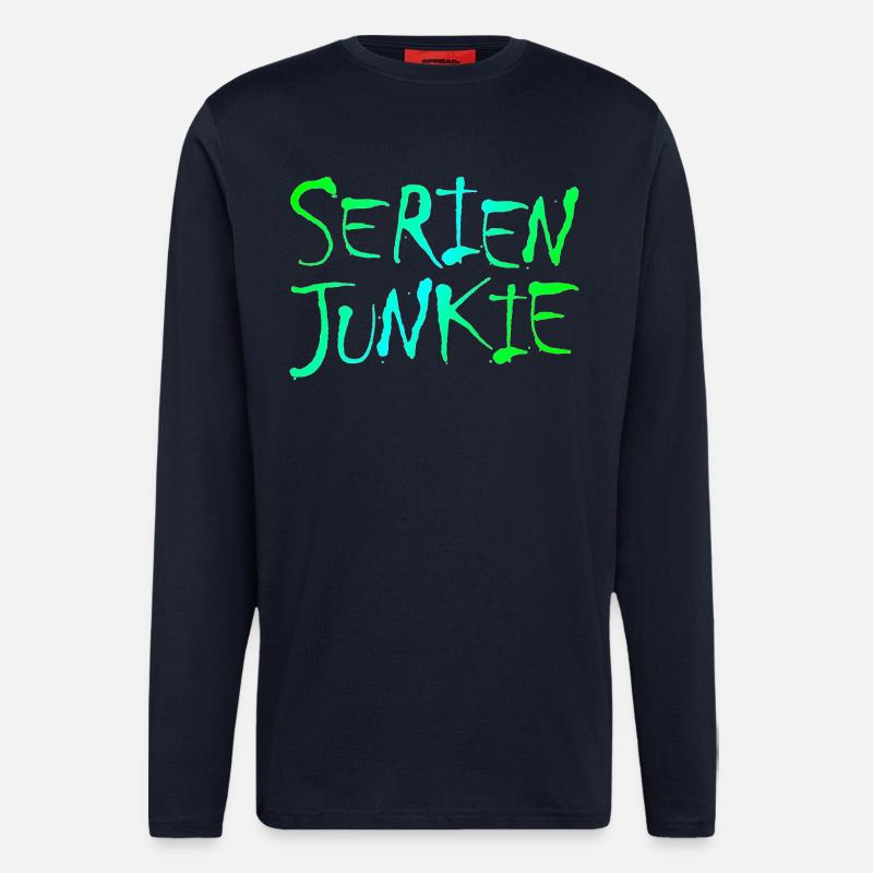 NERDY forever - Serienjunkie - Langarmshirt - made by SPREAD  - DARK NAVY