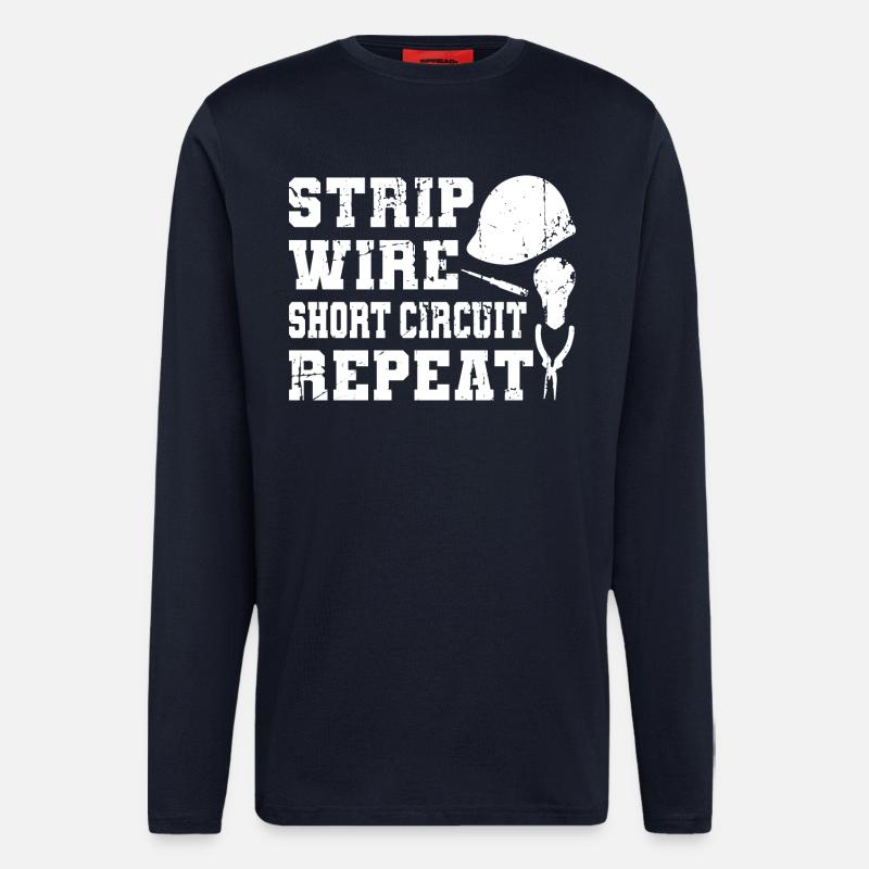 Electrical Engineer Quote - Longsleeve - made by SPREAD  - DARK NAVY