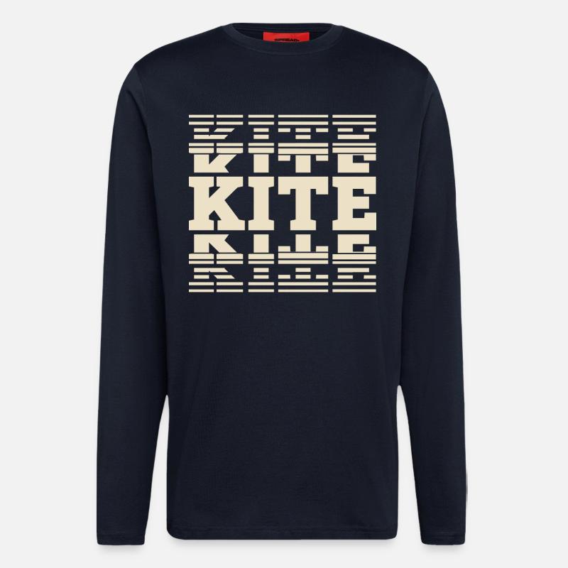 Kitesurfen Kitesurf Kitesurfer Kiteboard - Longsleeve - made by SPREAD  - DARK NAVY