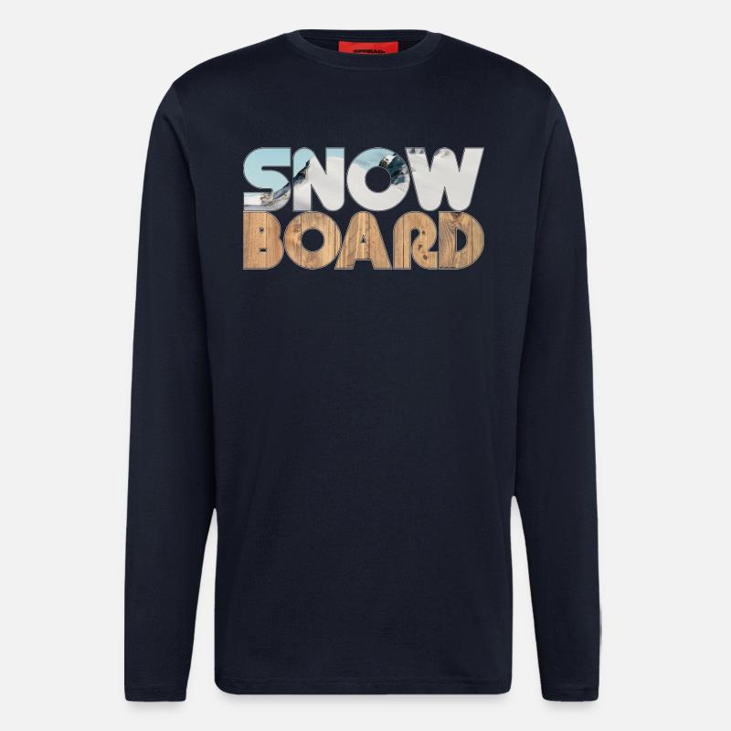 Snow and Board - Langarmshirt - made by SPREAD - DARK NAVY