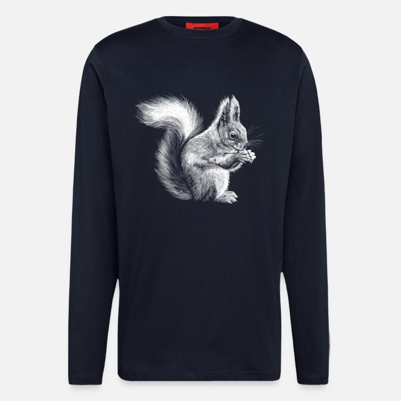 Squirrel - Longsleeve - made by SPREAD  - DARK NAVY