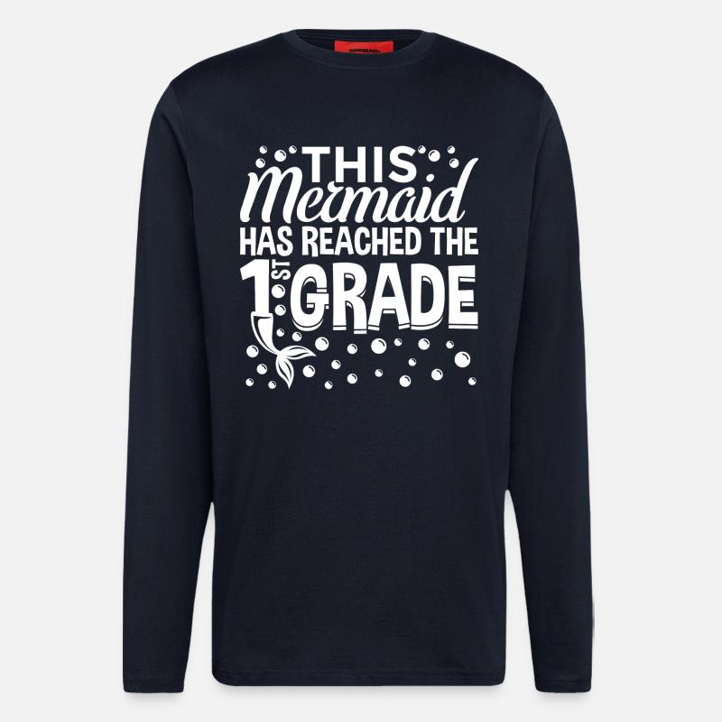 Schülerin 1. Klasse - Langarmshirt - made by SPREAD  - DARK NAVY