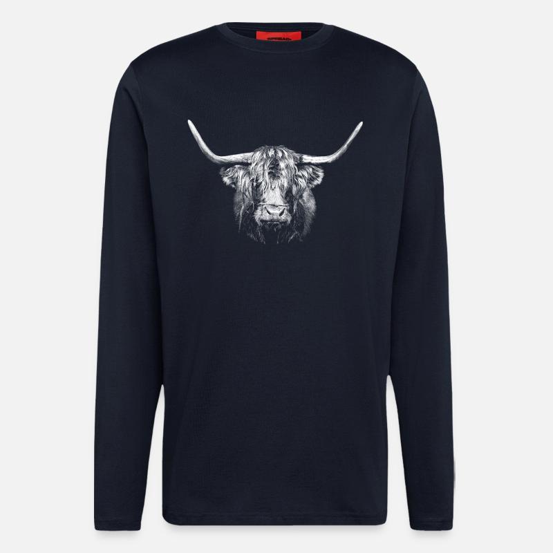 Stier - Langarmshirt - made by SPREAD  - DARK NAVY