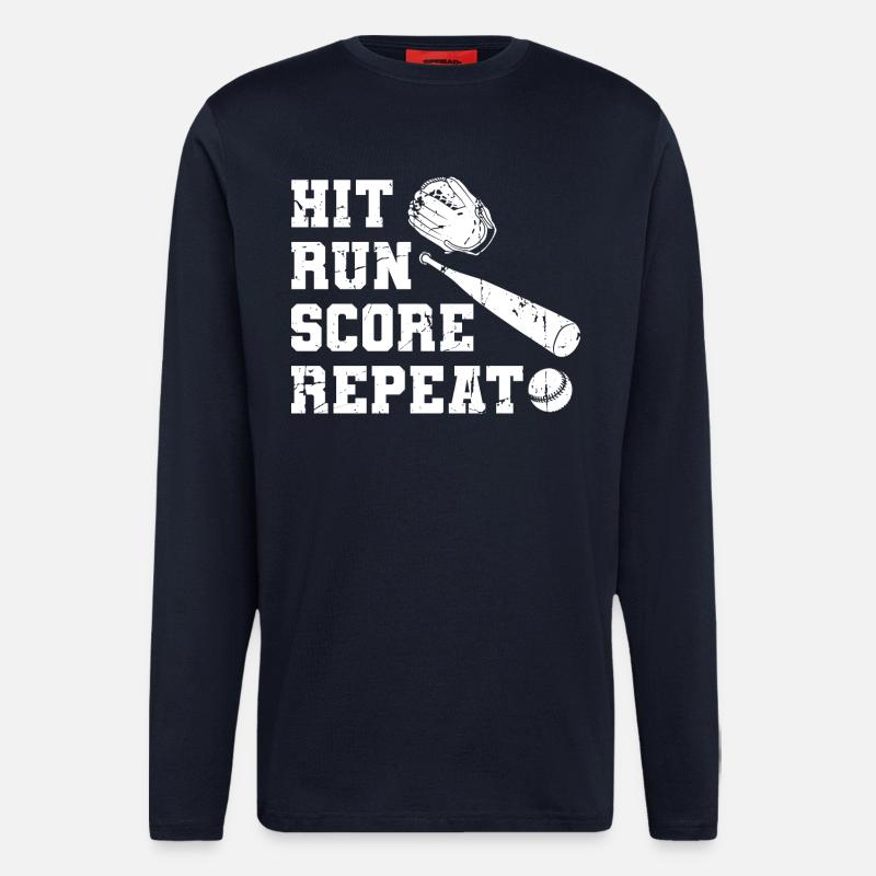 Baseball Motivation - Langarmshirt - made by SPREAD  - DARK NAVY