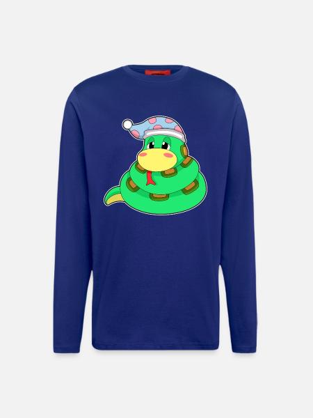 Snake Sleeping Nightcap - Longsleeve - made by SPREAD  - DARK NAVY