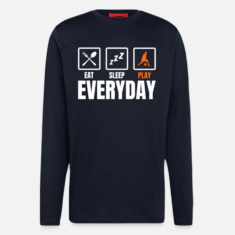 Basketball player routine - Longsleeve - made by SPREAD  - DARK NAVY