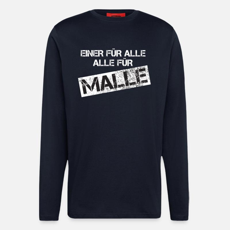 MALLE Slogan Grunge Stamp - Langarmshirt - made by SPREAD  - DARK NAVY