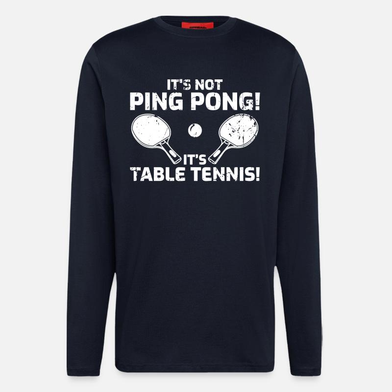 Table tennis joke - Longsleeve - made by SPREAD  - DARK NAVY