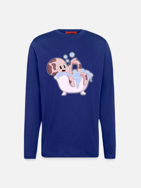 Baignoire Octopus - Manches longues bio décontracté fabriqué en UE - DARK NAVY