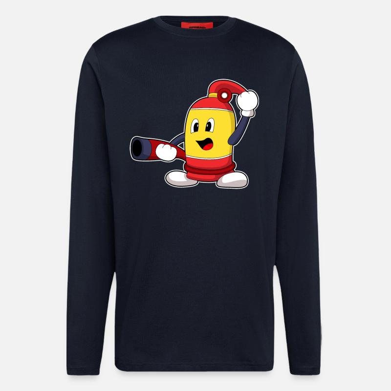 Firefighter Fire Hose Fire Brigade - Longsleeve - made by SPREAD - DARK NAVY