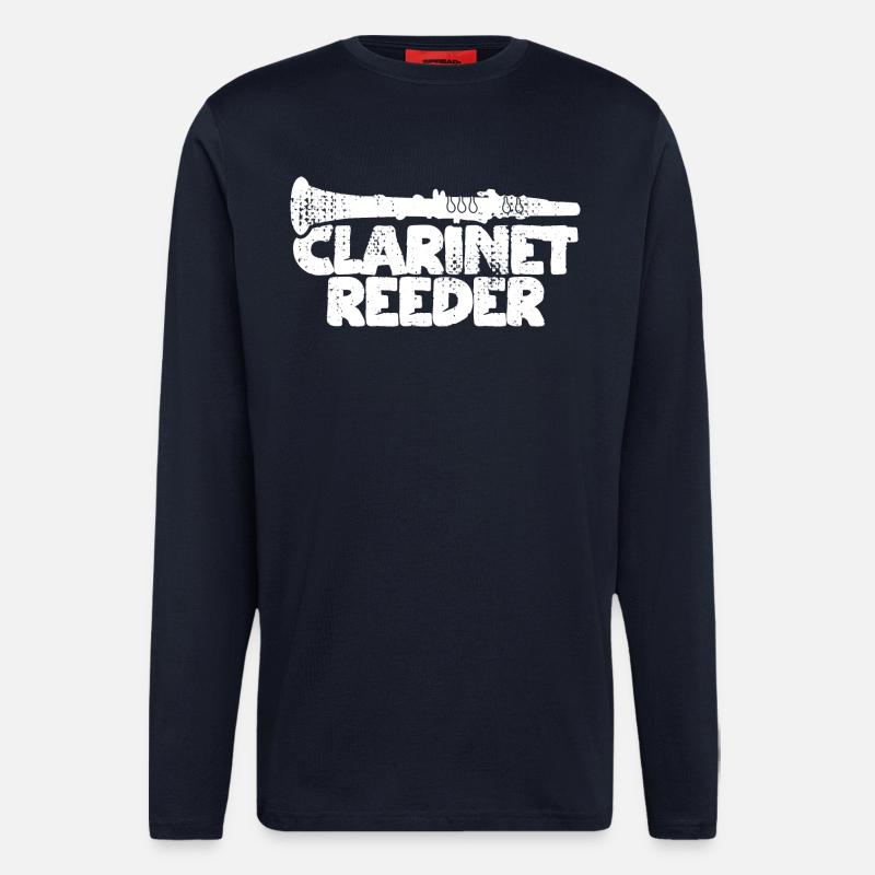 Clarinette à embouchure - Manches longues bio décontracté fabriqué en UE - DARK NAVY