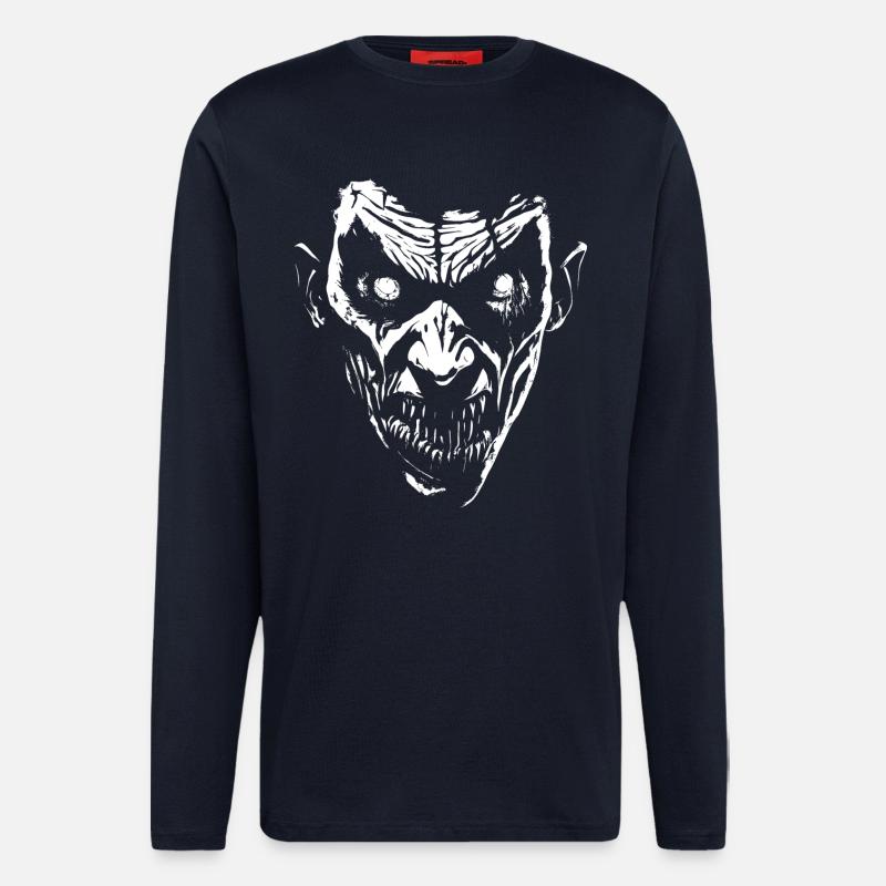 Vampir - Langarmshirt - made by SPREAD  - DARK NAVY