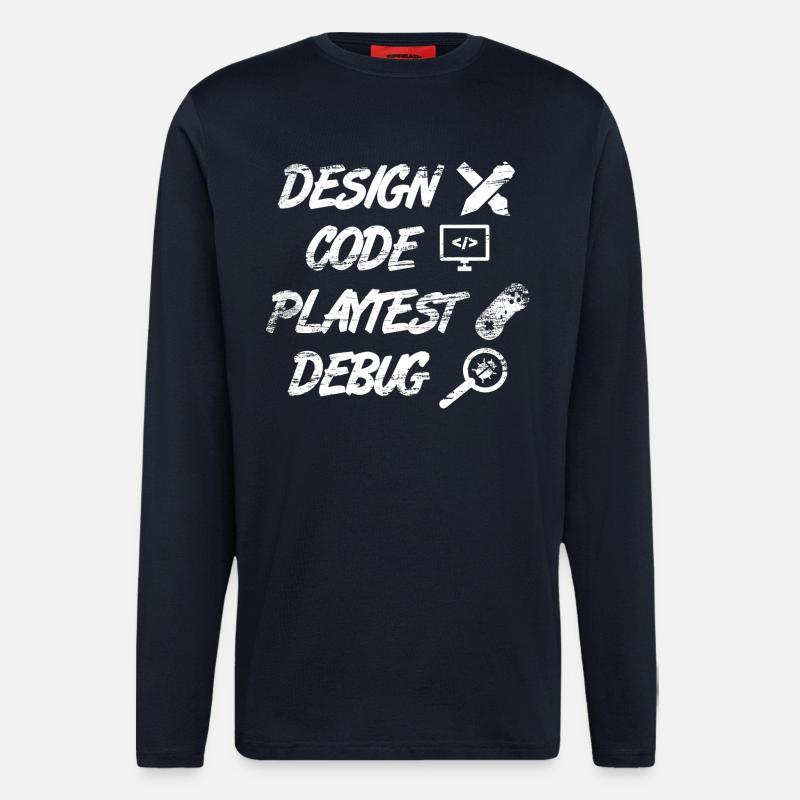 Game Programming - Longsleeve - made by SPREAD  - DARK NAVY