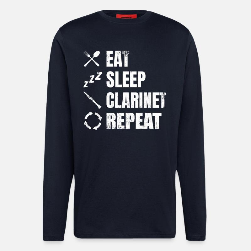 Clarinet Routine - Longsleeve - made by SPREAD  - DARK NAVY