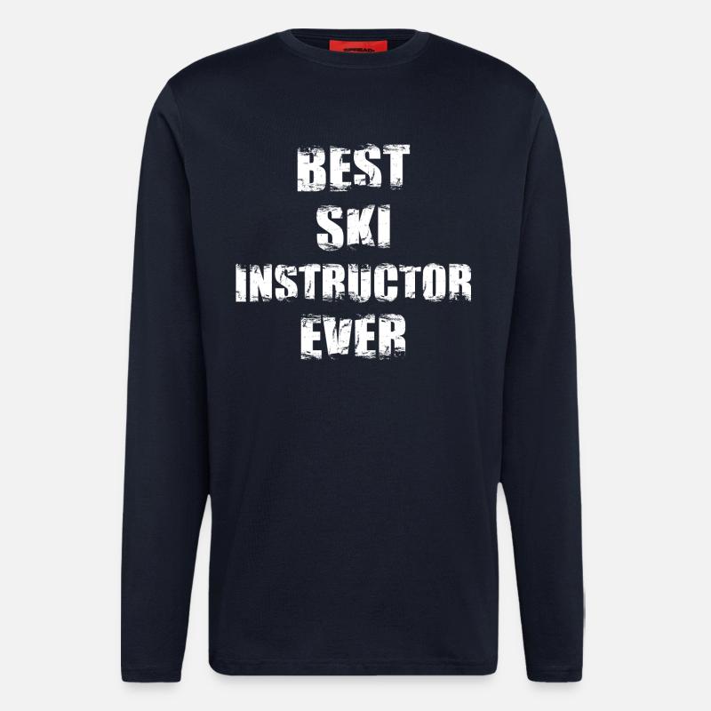 ski instructor - Longsleeve - made by SPREAD  - DARK NAVY