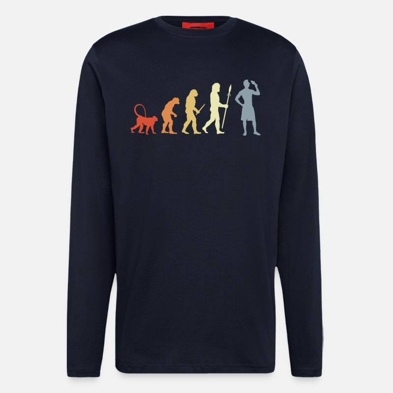 Evolution Ice Cream Lovers - Longsleeve - made by SPREAD  - DARK NAVY