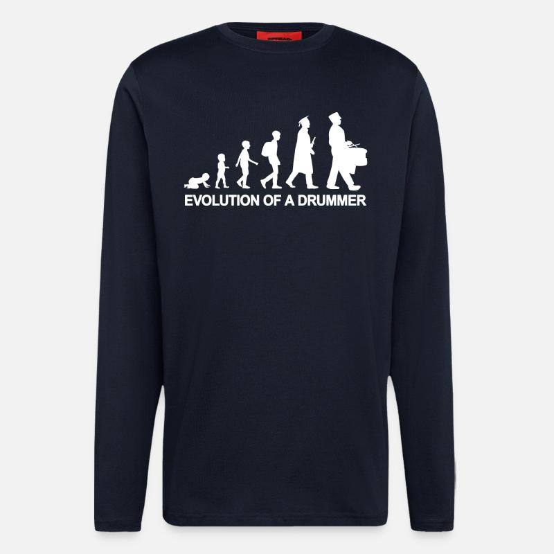 Trommler Evolution - Langarmshirt - made by SPREAD  - DARK NAVY