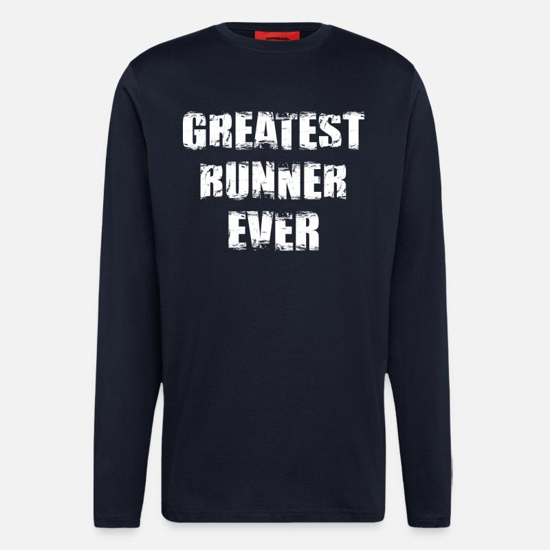 Bester Läufer - Langarmshirt - made by SPREAD  - DARK NAVY