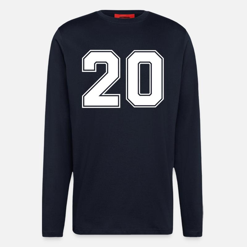 Nummer zwanzig 20 - Langarmshirt - made by SPREAD  - DARK NAVY