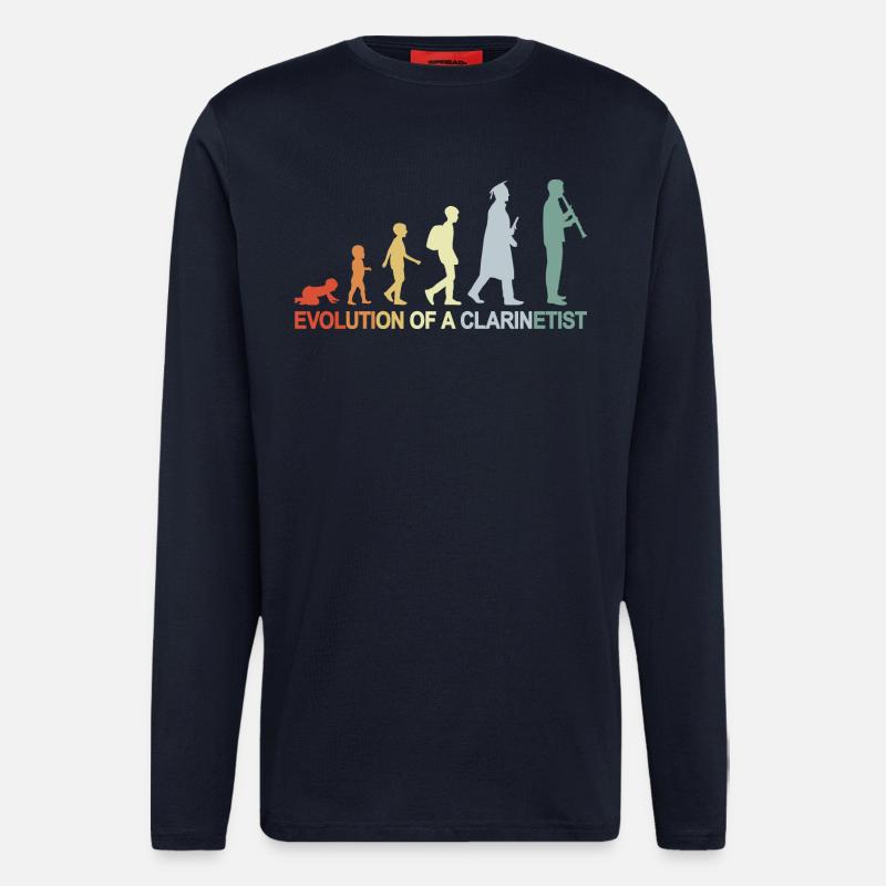 Clarinet Evolution - Longsleeve - made by SPREAD  - DARK NAVY