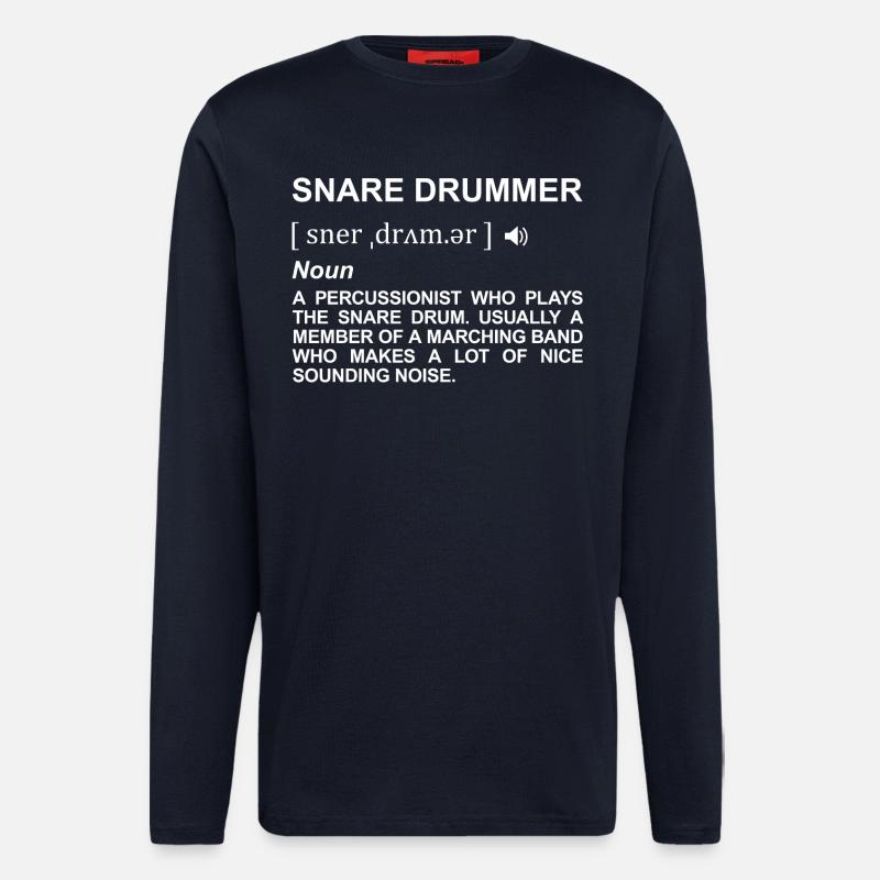 Trommelspieler Definition - Langarmshirt - made by SPREAD - DARK NAVY