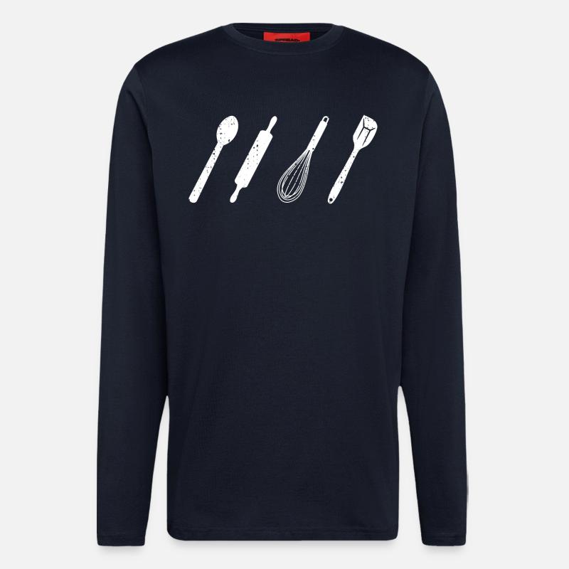 Baking utensils - Longsleeve - made by SPREAD  - DARK NAVY