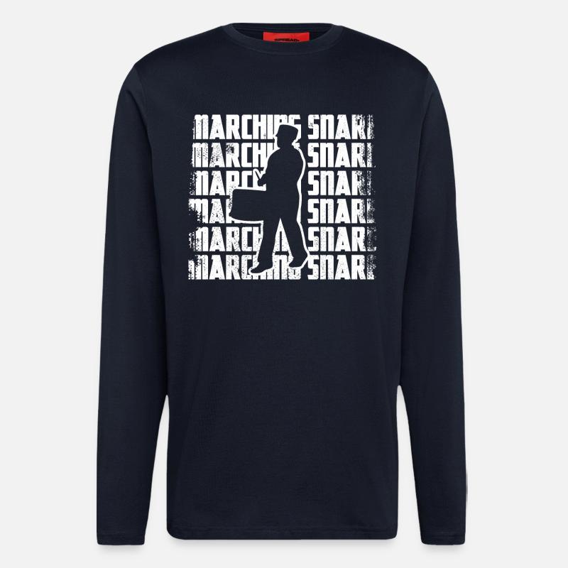 Lustiger Schnarrtrommler - Langarmshirt - made by SPREAD - DARK NAVY