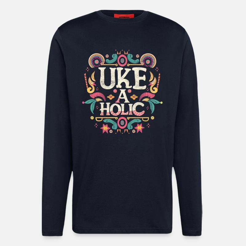Uke-aholic - Langarmshirt - made by SPREAD - DARK NAVY