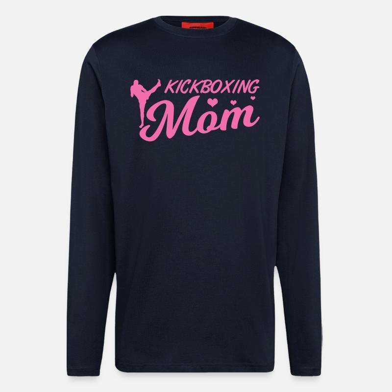 Kickboxing Mom - Langarmshirt - made by SPREAD  - DARK NAVY