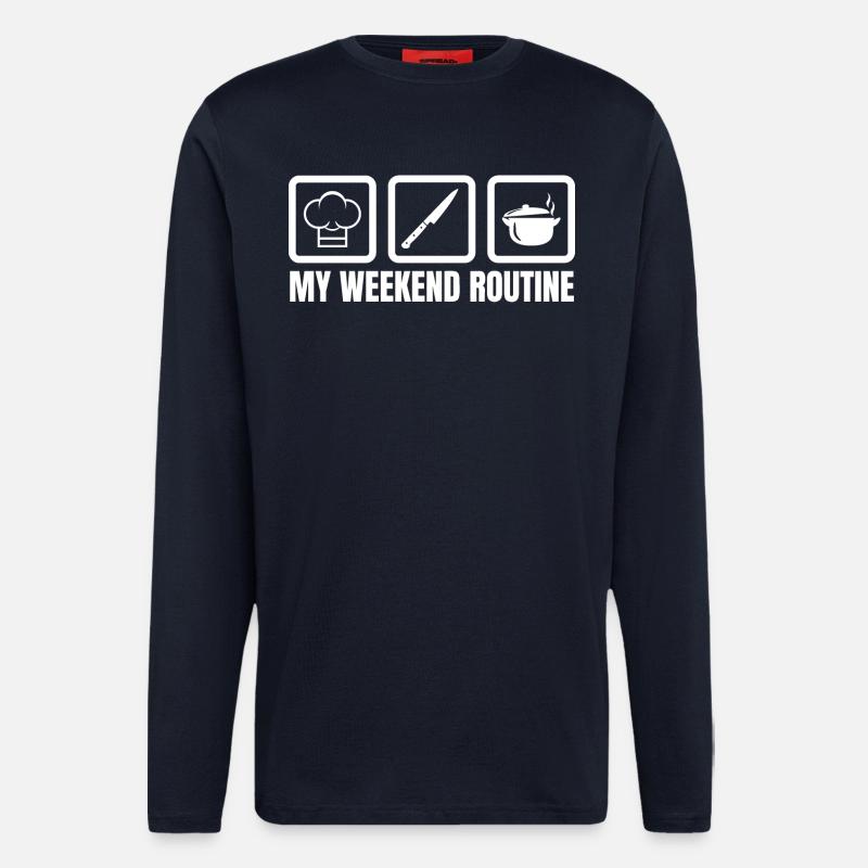 Koch Wochendene - Langarmshirt - made by SPREAD - DARK NAVY