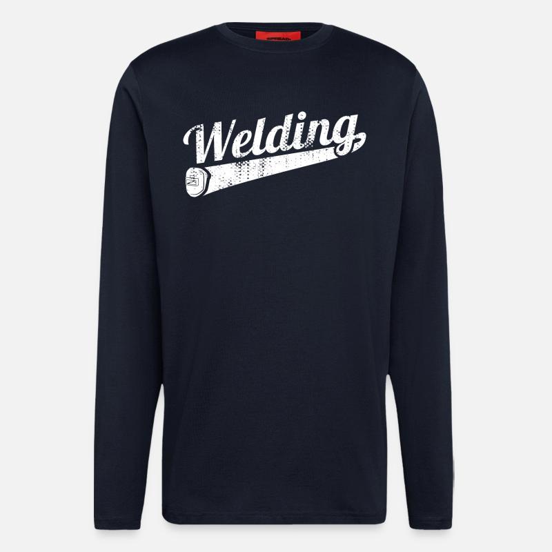 Lustiger Schweißer - Langarmshirt - made by SPREAD  - DARK NAVY