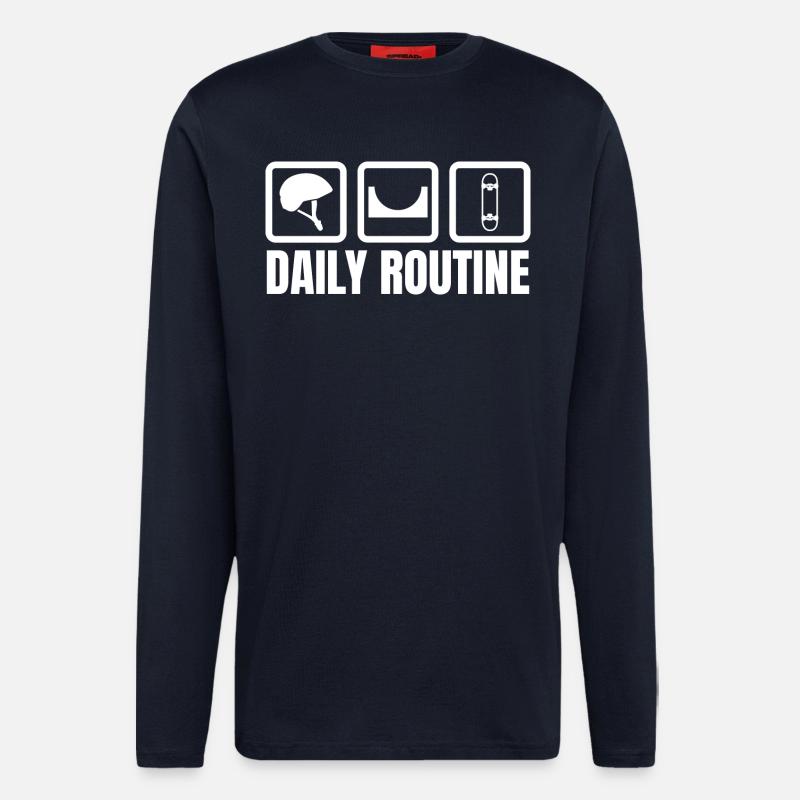 Skater Routine - Longsleeve - made by SPREAD  - DARK NAVY