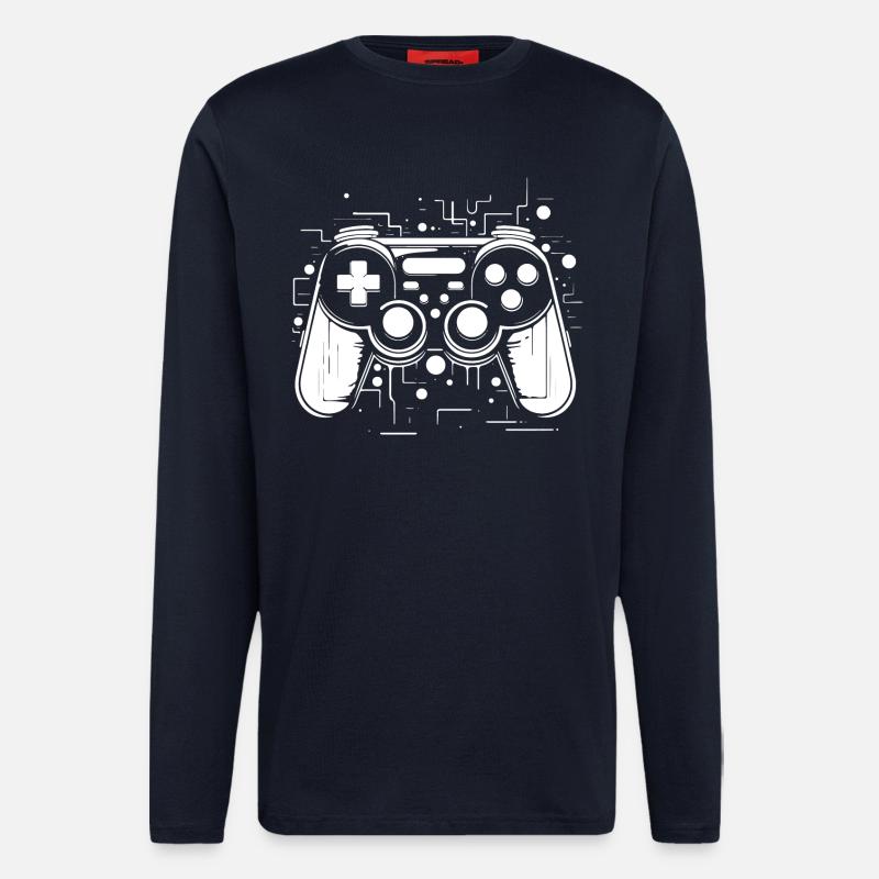 Game Controller - Langarmshirt - made by SPREAD  - DARK NAVY