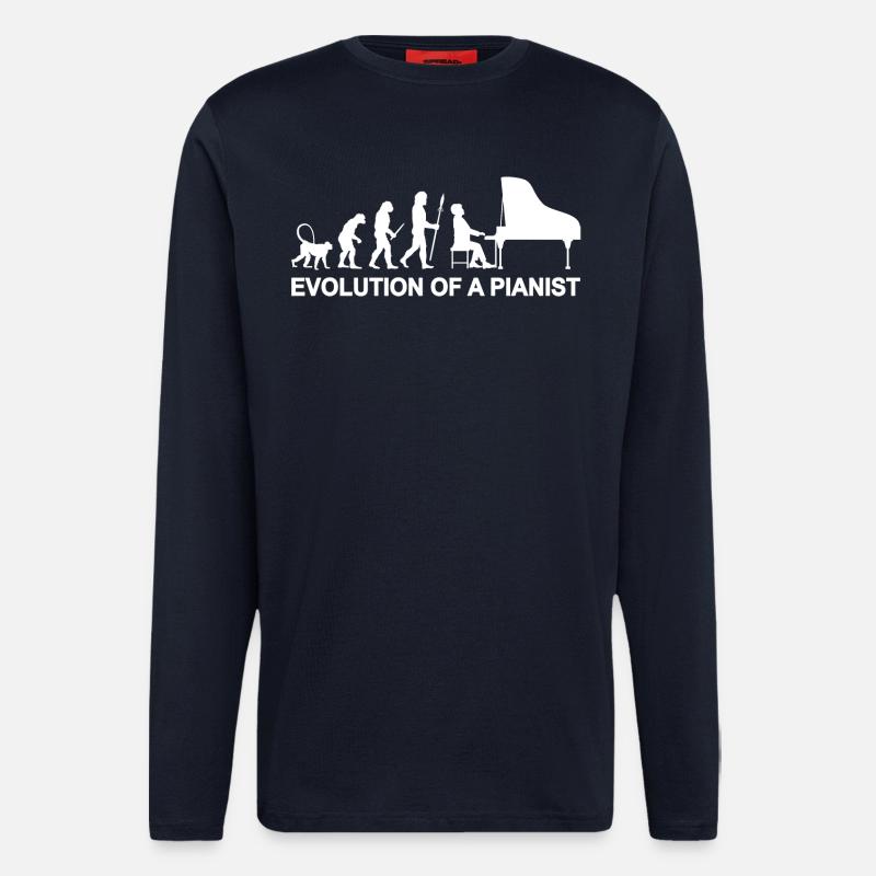 Evolution of a Pianist - Longsleeve - made by SPREAD  - DARK NAVY