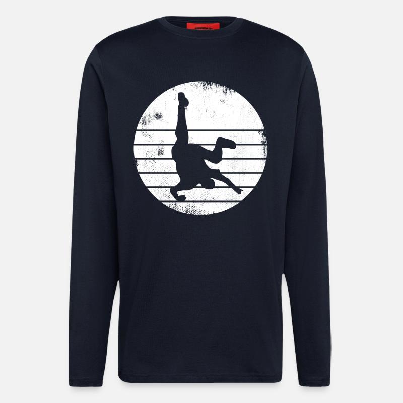 Breakdancer Sketch - Longsleeve - made by SPREAD  - DARK NAVY