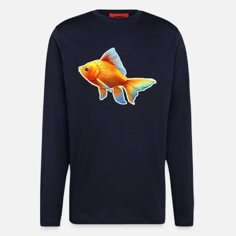 Goldfisch Nr.2 - Langarmshirt - made by SPREAD  - DARK NAVY