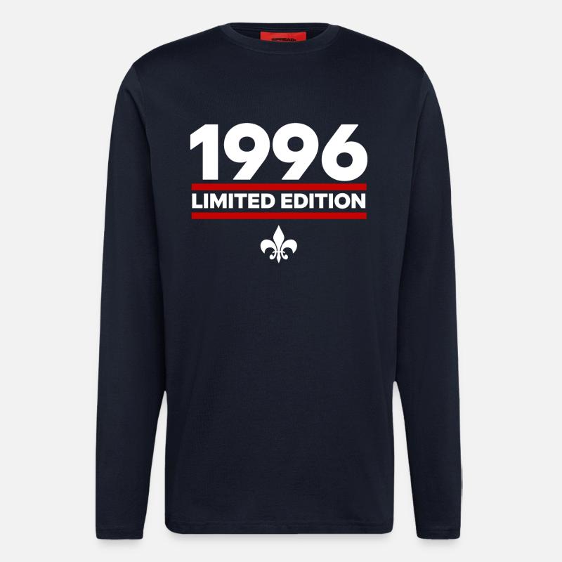 1996 Édition limitée - Manches longues bio décontracté fabriqué en UE - DARK NAVY