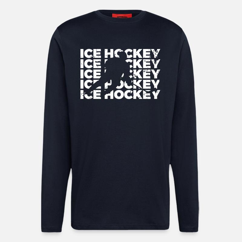 Eishockey - Langarmshirt - made by SPREAD  - DARK NAVY