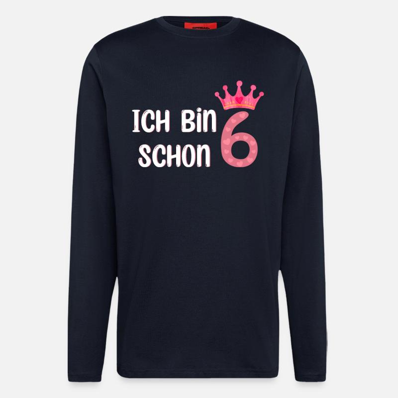Ich Bin Schon 6 - Langarmshirt - made by SPREAD  - DARK NAVY