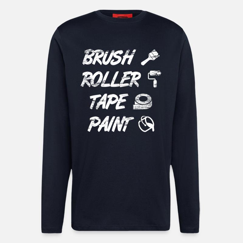 Maler Spruch - Langarmshirt - made by SPREAD  - DARK NAVY