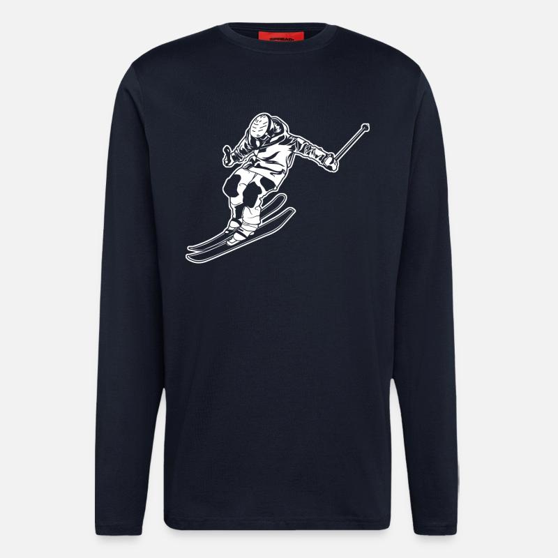 Skiläufer - Langarmshirt - made by SPREAD  - DARK NAVY