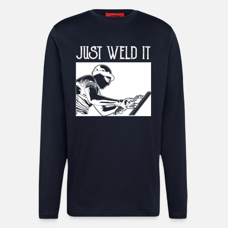 Just Weld It - Langarmshirt - made by SPREAD - DARK NAVY