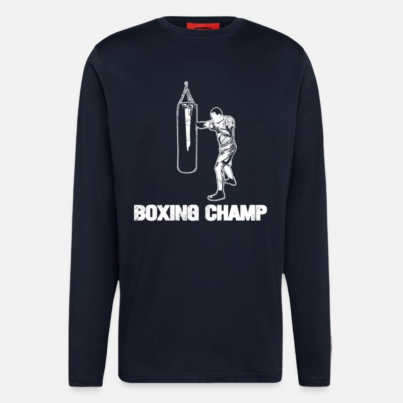 Boxing Champ - Langarmshirt - made by SPREAD  - DARK NAVY