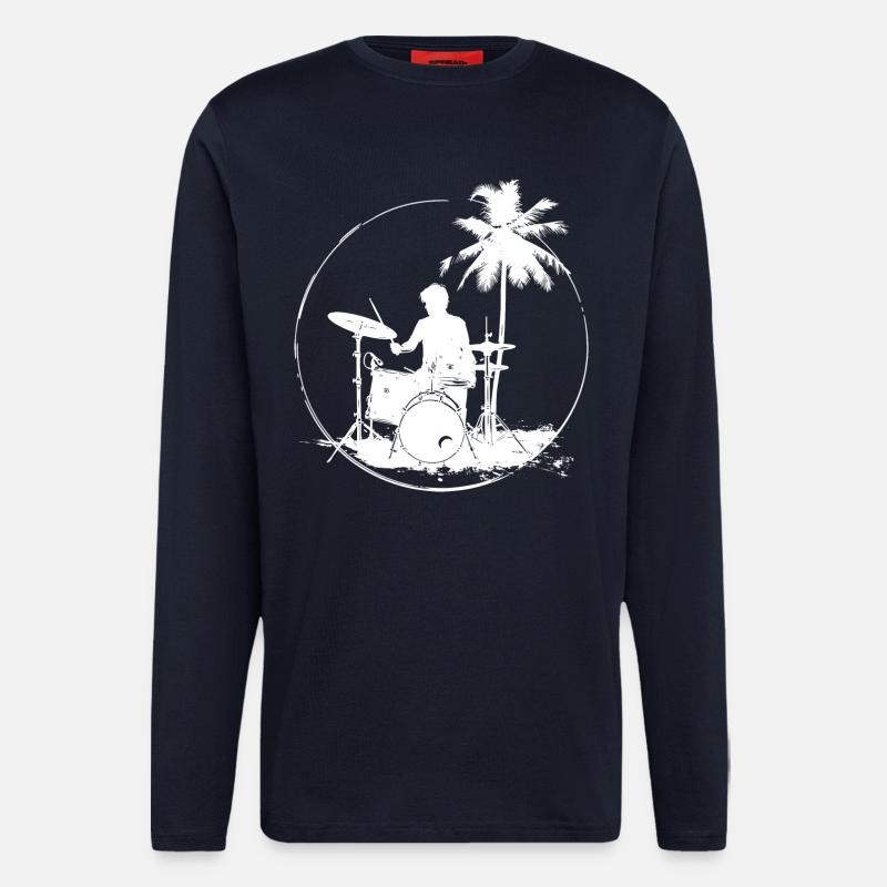 Schlagzeuger - Langarmshirt - made by SPREAD  - DARK NAVY